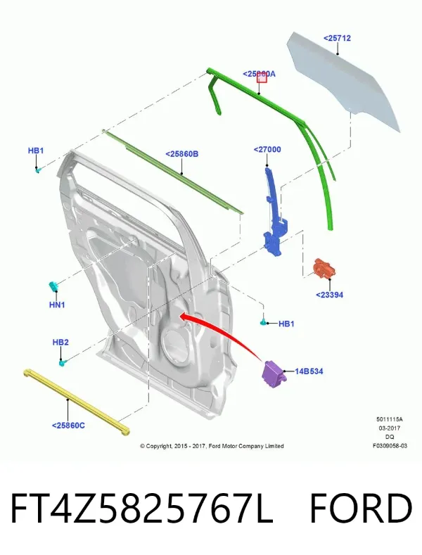  FT4Z5825767L Ford