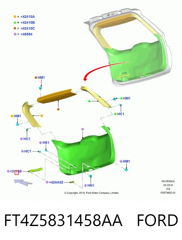  FT4Z5831458AA Ford