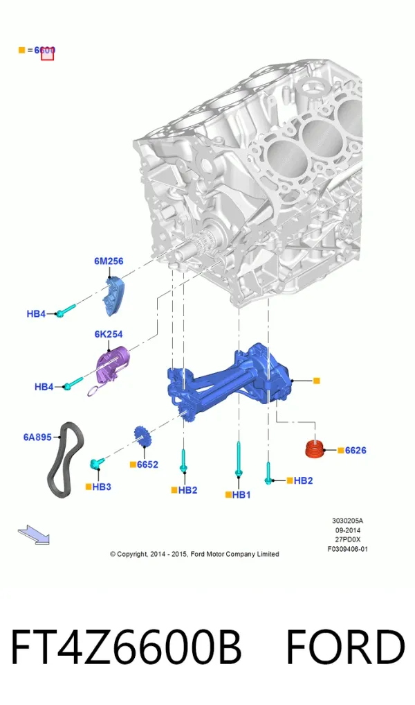 Масляний насос Ford Edge II