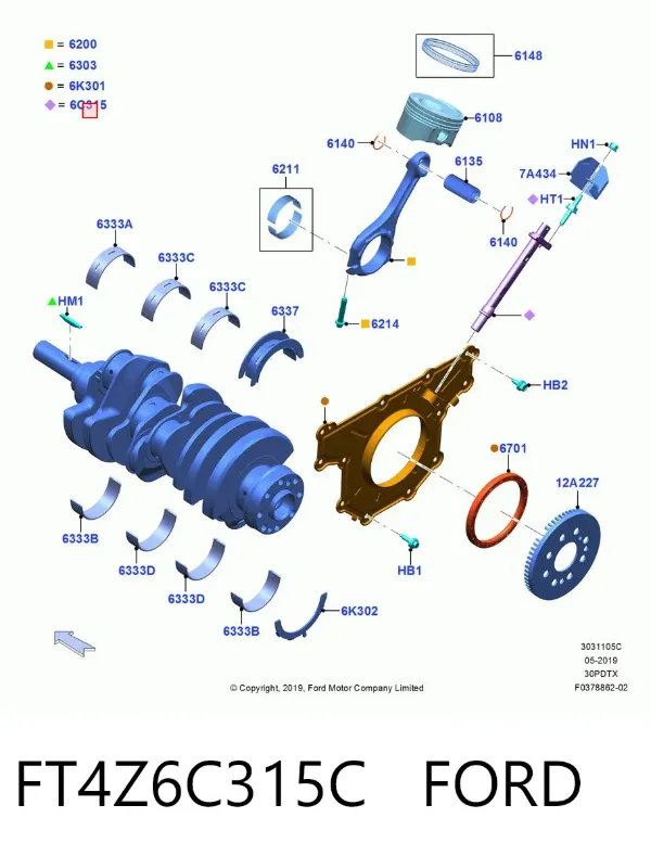Повітряний фільтр FT4Z6C315C Ford