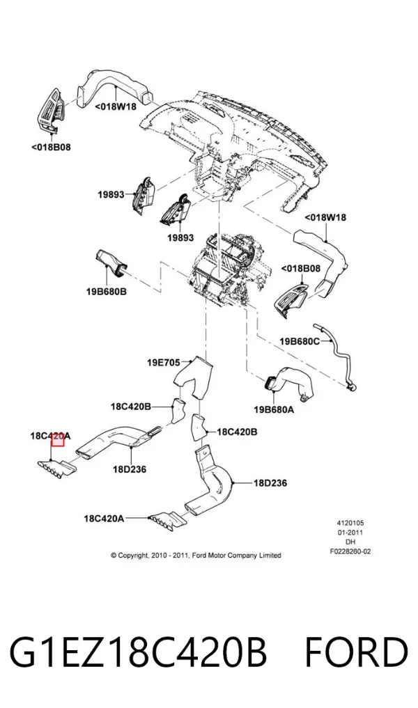  G1EZ18C420B Ford