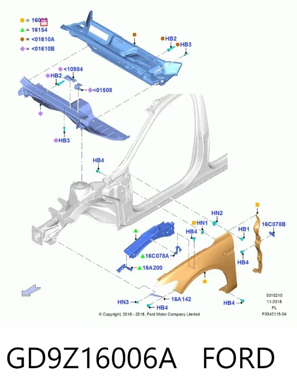  GD9Z16006A Ford