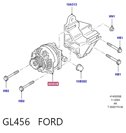 Генератор GL456 Ford