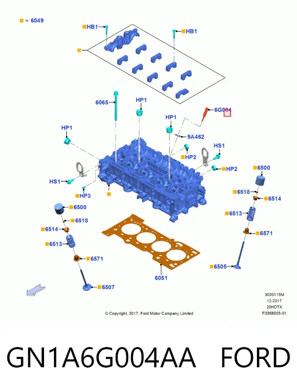 Датчик температури охолоджуючої рідини GN1A6G004AA Ford