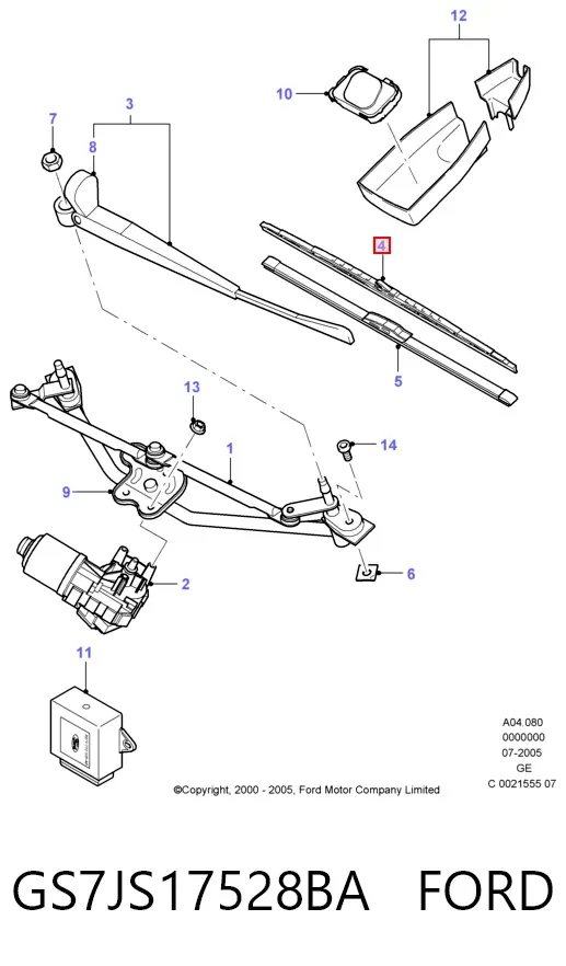  GS7JS17528BA Ford