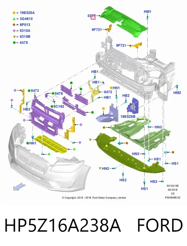  HP5Z16A238A Ford