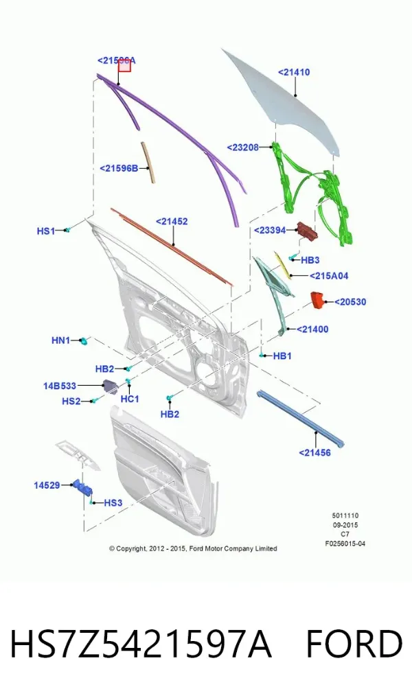  HS7Z5421597A Ford