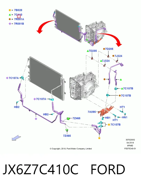  JX6Z7C410C Ford