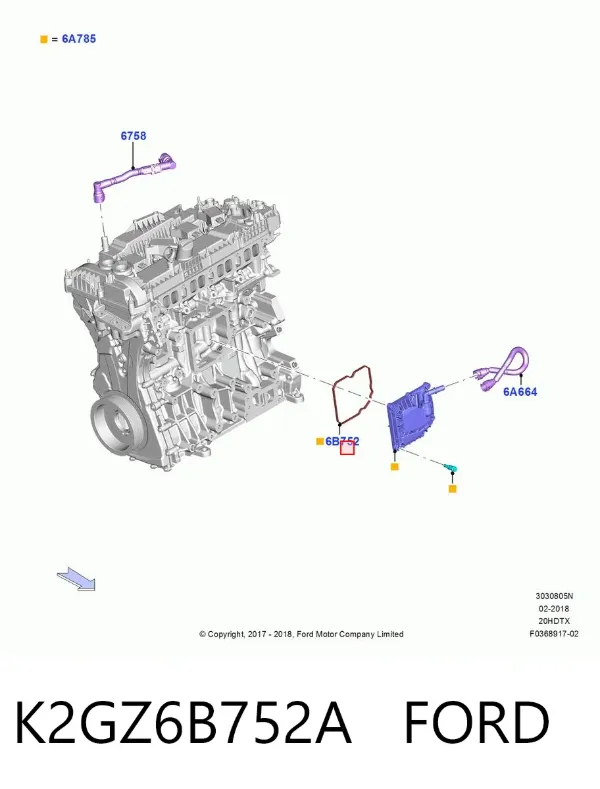  K2GZ6B752A Ford