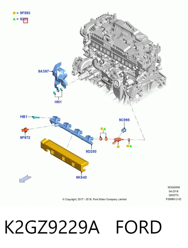  K2GZ9229A Ford