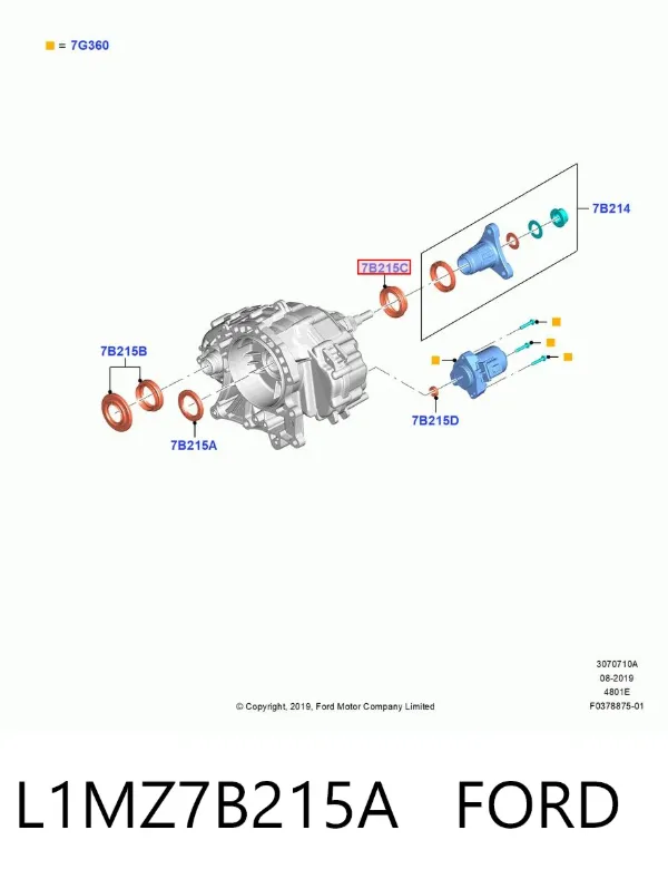  L1MZ7B215A Ford