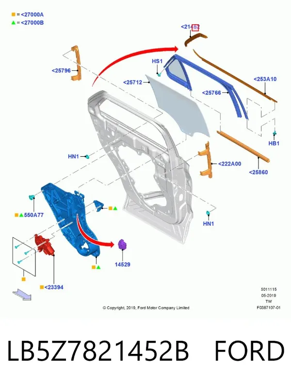  LB5Z7821452B Ford