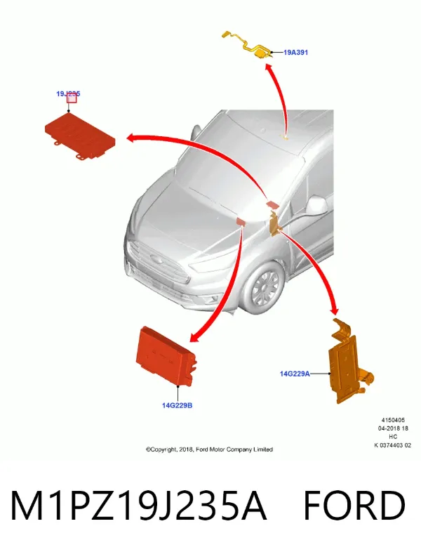 Станція для бездротової зарядки M1PZ19J235A Ford