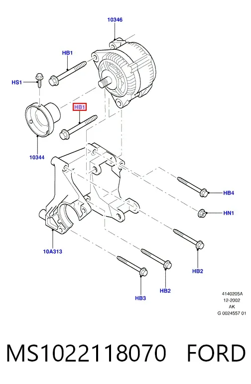 Генератор MS1022118070 Ford