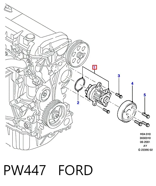 Помпа PW447 Ford