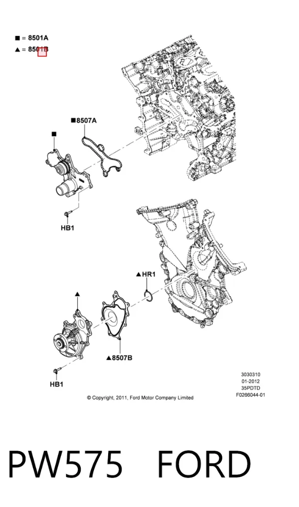 Помпа PW575 Ford