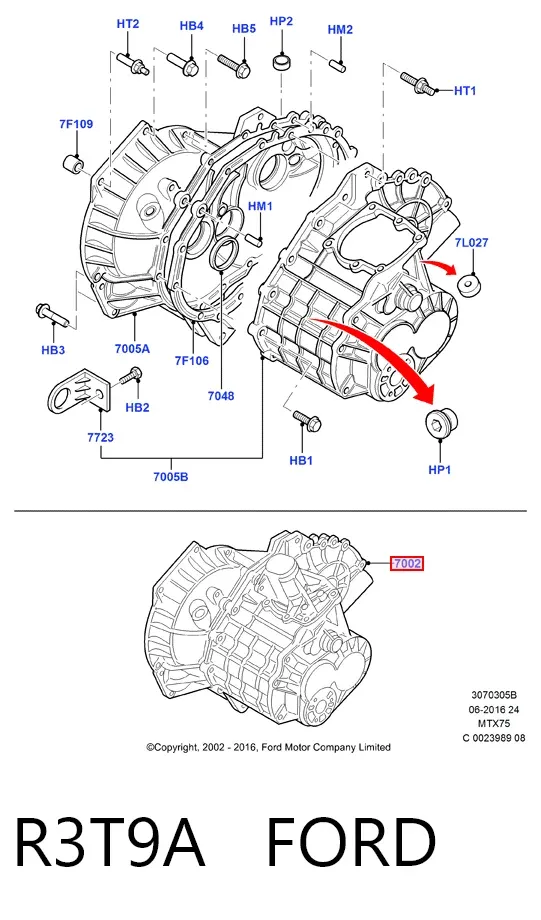 Коробка передач R3T9A Ford