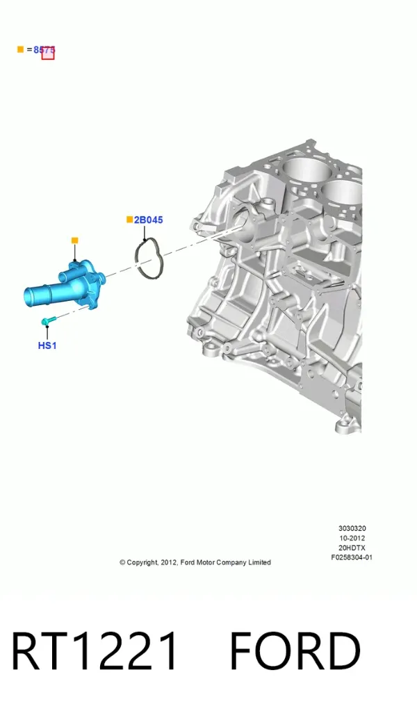 Термостат RT1221 Ford