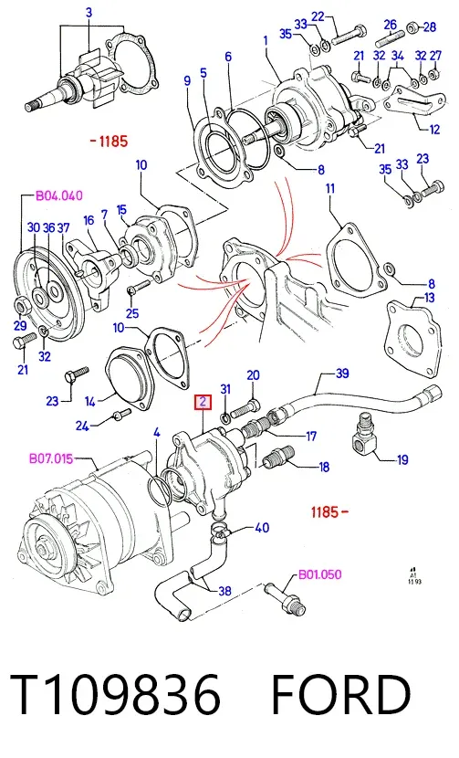 Вакуумний насос T109836 Ford