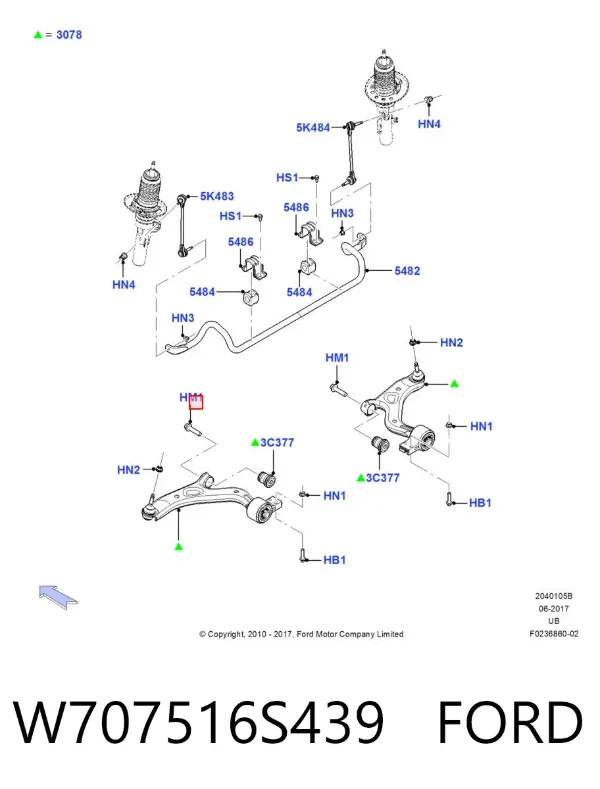  W707516S439 Ford