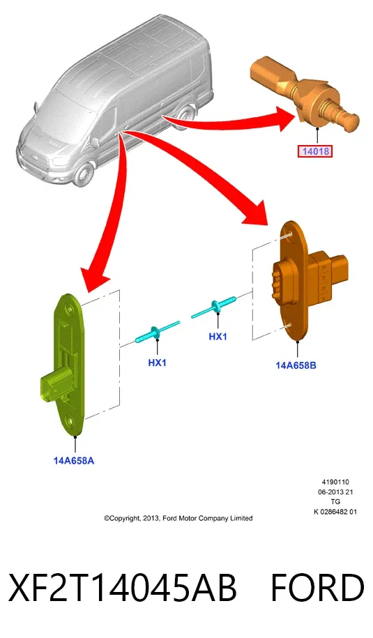 Решітка радіатора XF2T14045AB Ford