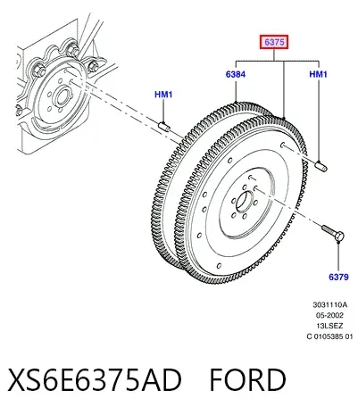  XS6E6375AD Ford