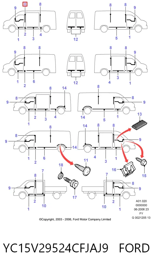  YC15V29524CFJAJ9 Ford
