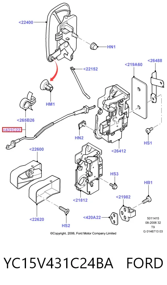  YC15V431C24BA Ford