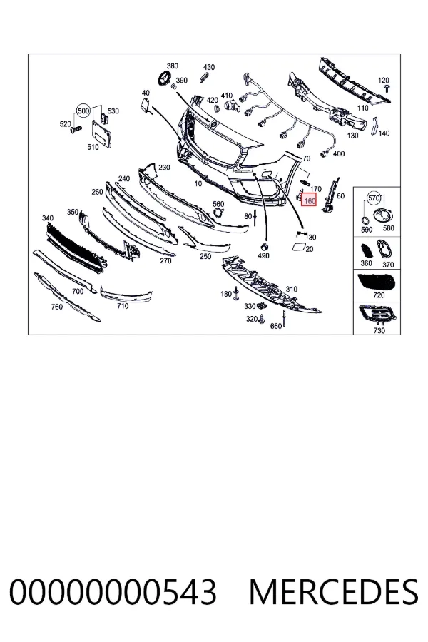 Mercedes A000000000543