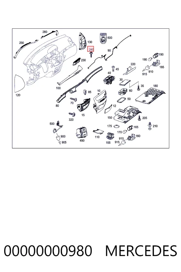 00000000980 Mercedes