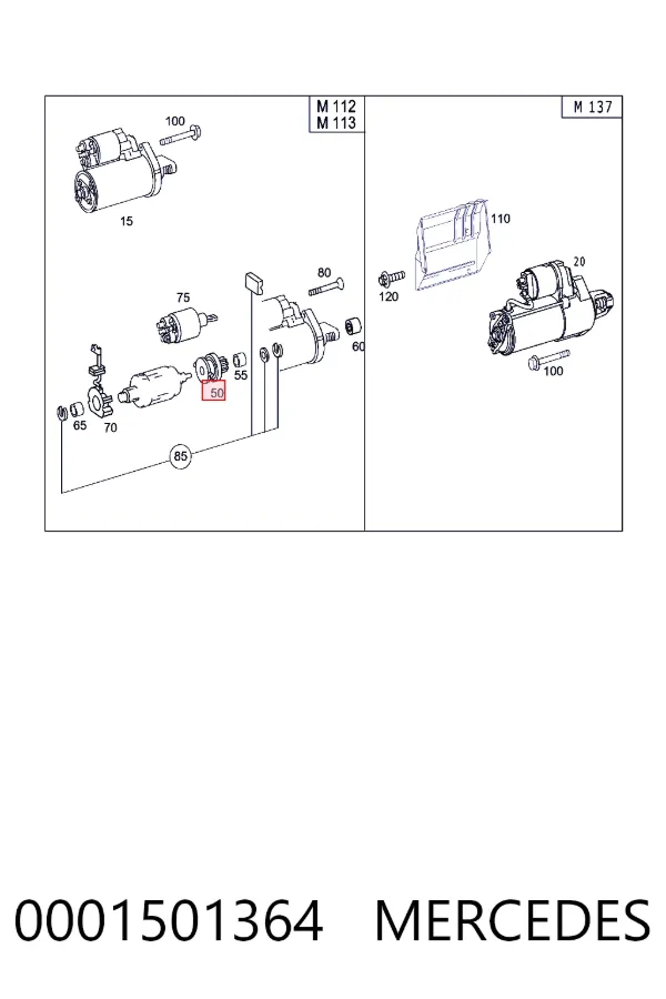 Бендикс Mercedes A0001501364 ціна, від 14.78 USD
