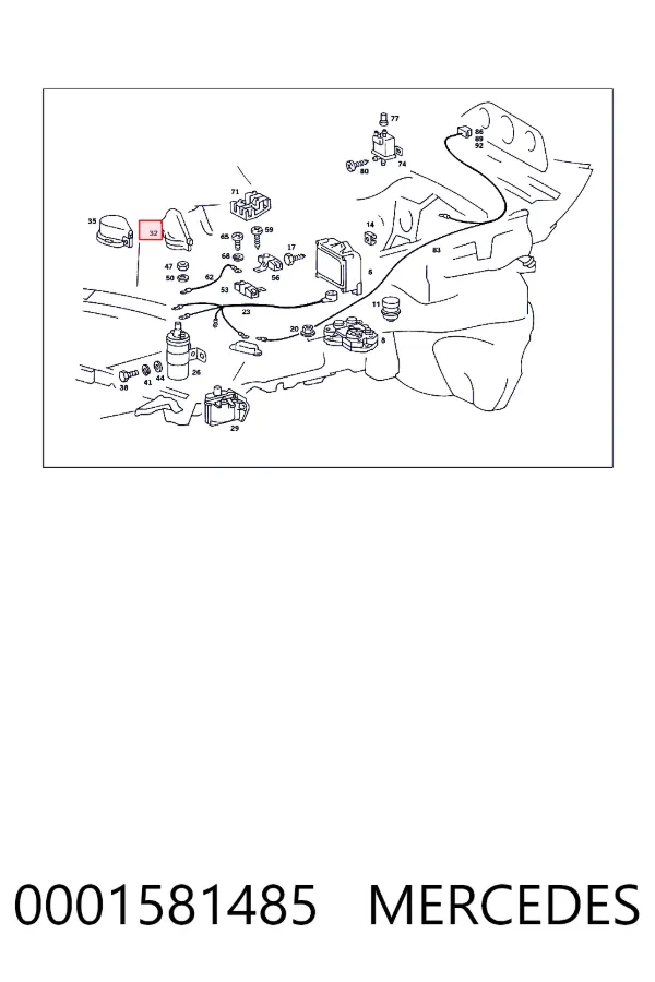 Купити A0001581485 Mercedes 