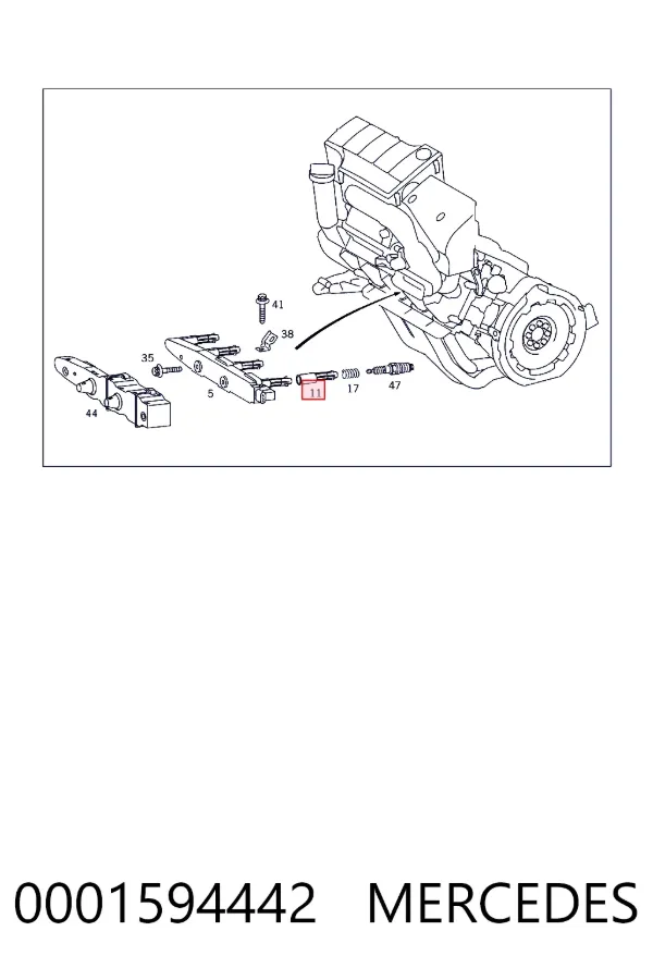 Накінечник свічки запалювання A0001594442 Mercedes