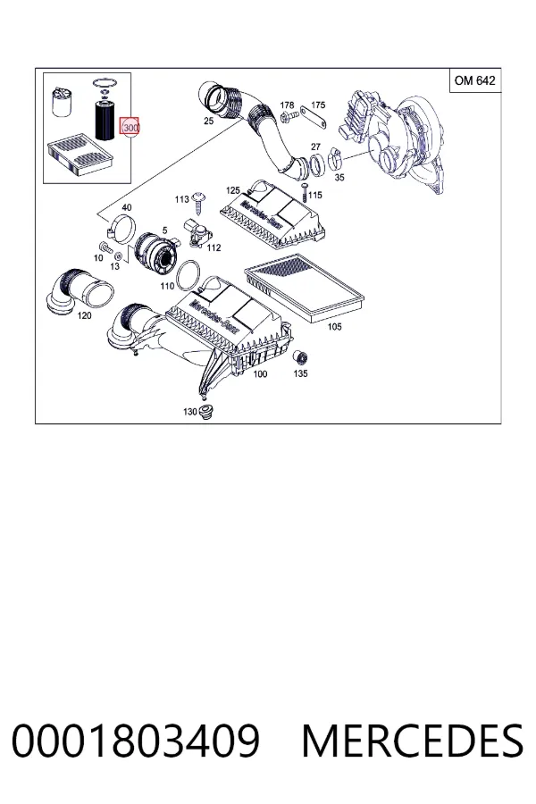 A0001803409 Mercedes 