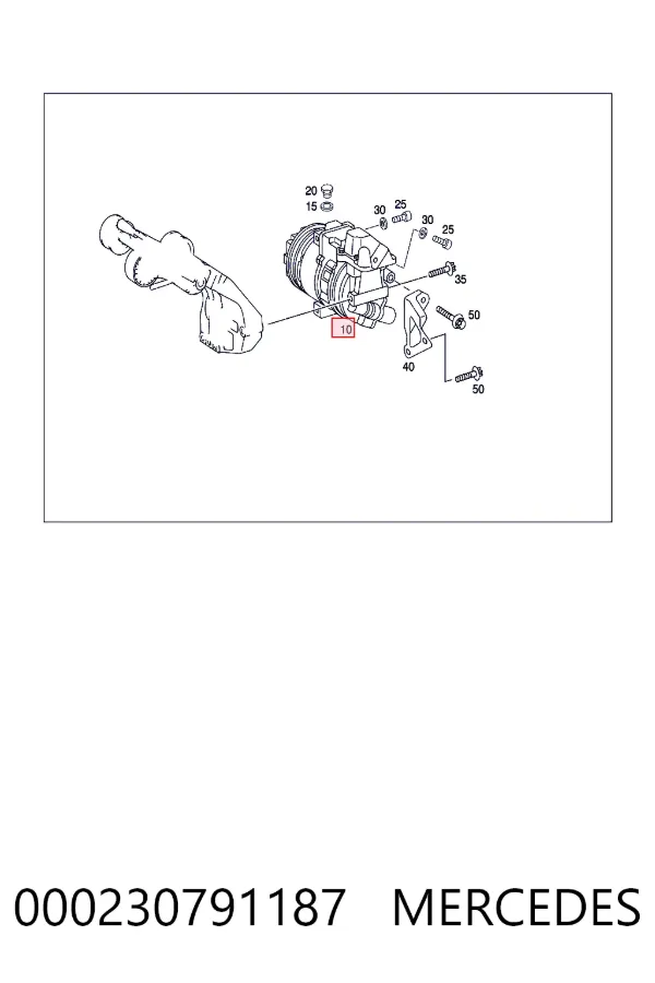 Насос кондиціонера Mercedes A0002307911