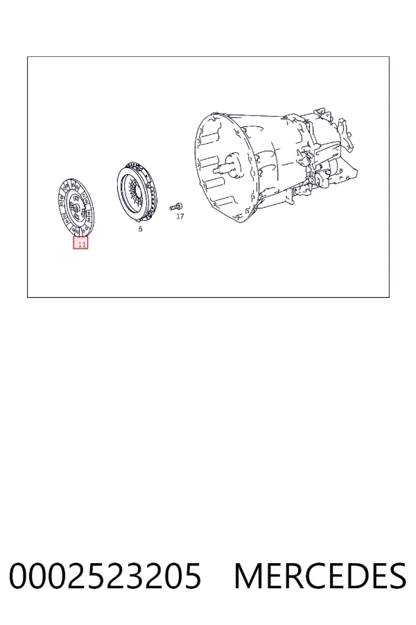 Зчеплення A0002523205 Mercedes