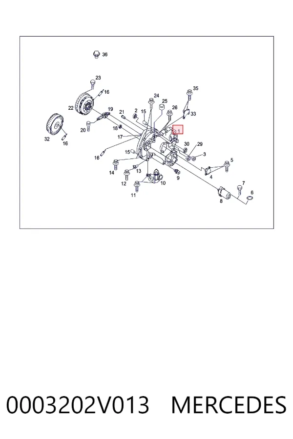 Коробка передач 0003202V013 Mercedes