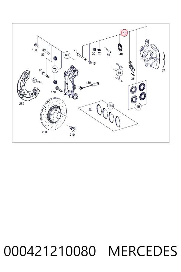 A0004212100 Mercedes 