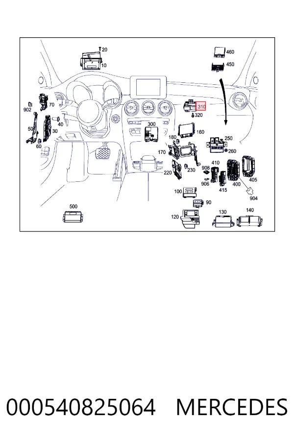  A0005408250 Mercedes