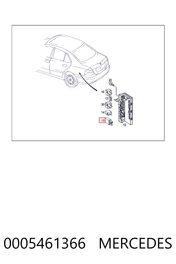  Mercedes A0005461366 ціна, від 10.16 USD