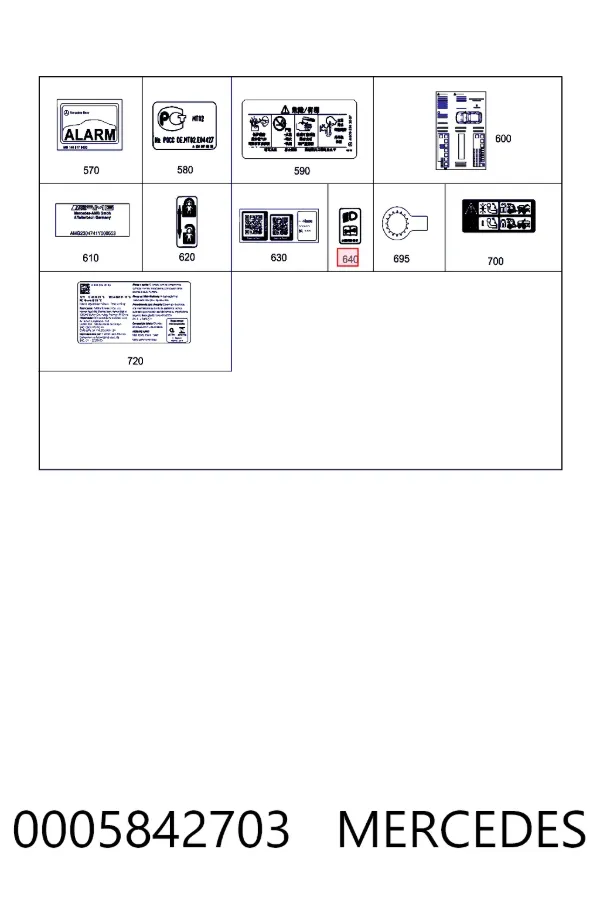 A0005842703 Mercedes 