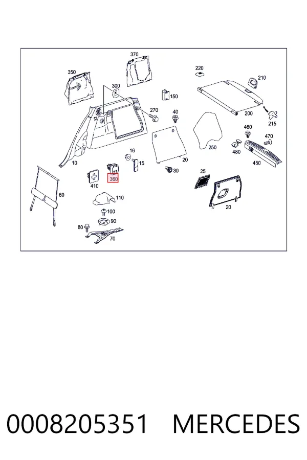  A0008205351 Mercedes
