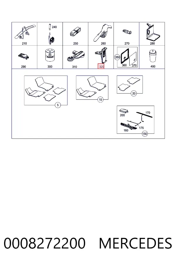 Купити A0008272200 Mercedes 