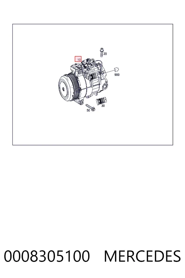 Насос кондиціонера Mercedes A0008305100