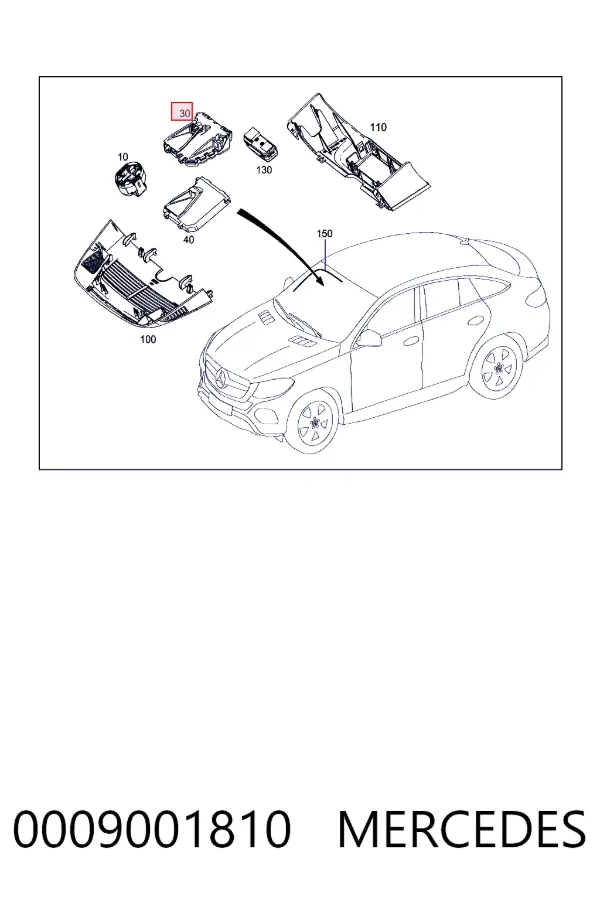 A0009001810 Mercedes 