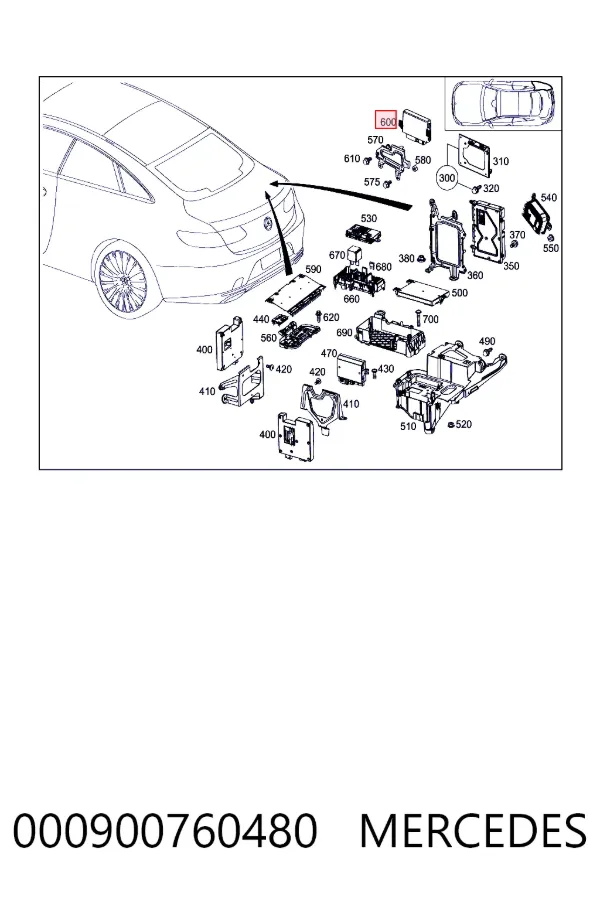 Mercedes A0009007604