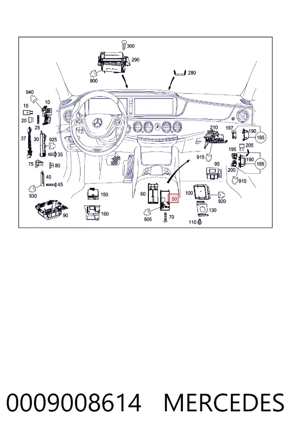 A0009008614 Mercedes 