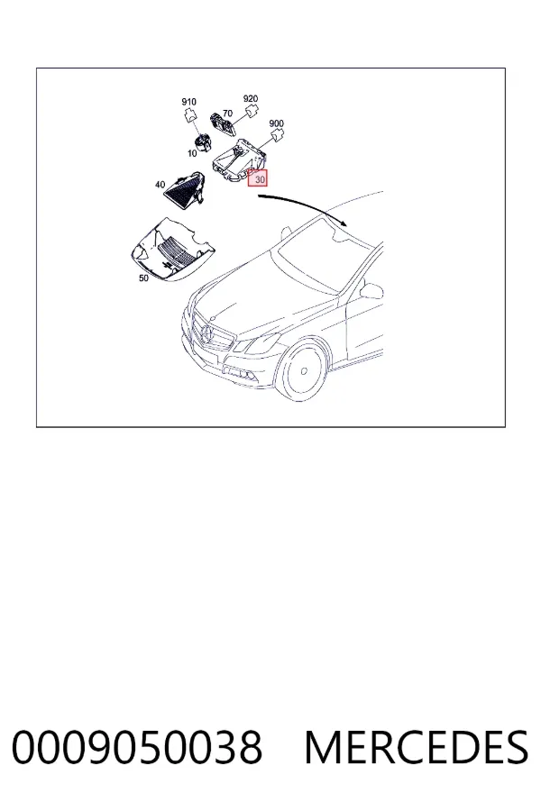 Модуль керування камерою A0009050038 Mercedes