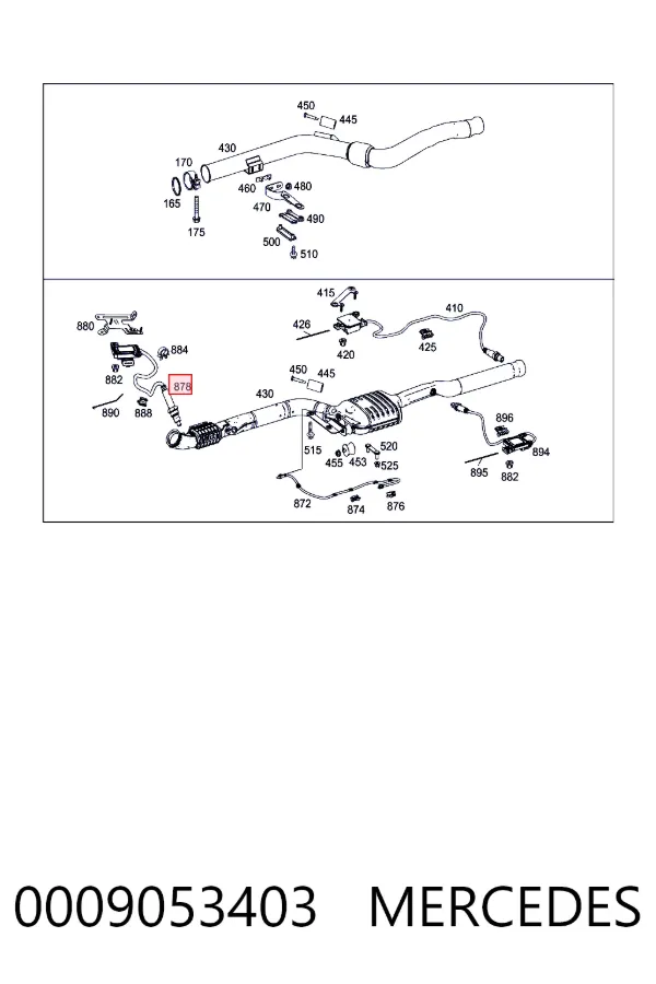 Датчик оксидів азоту NOX Mercedes A0009053403 ціна, від 126.69 USD