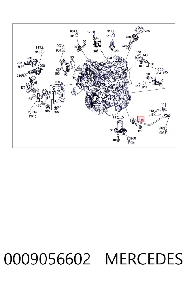 Датчик детонації Mercedes A0009056602 ціна, від 9.44 USD